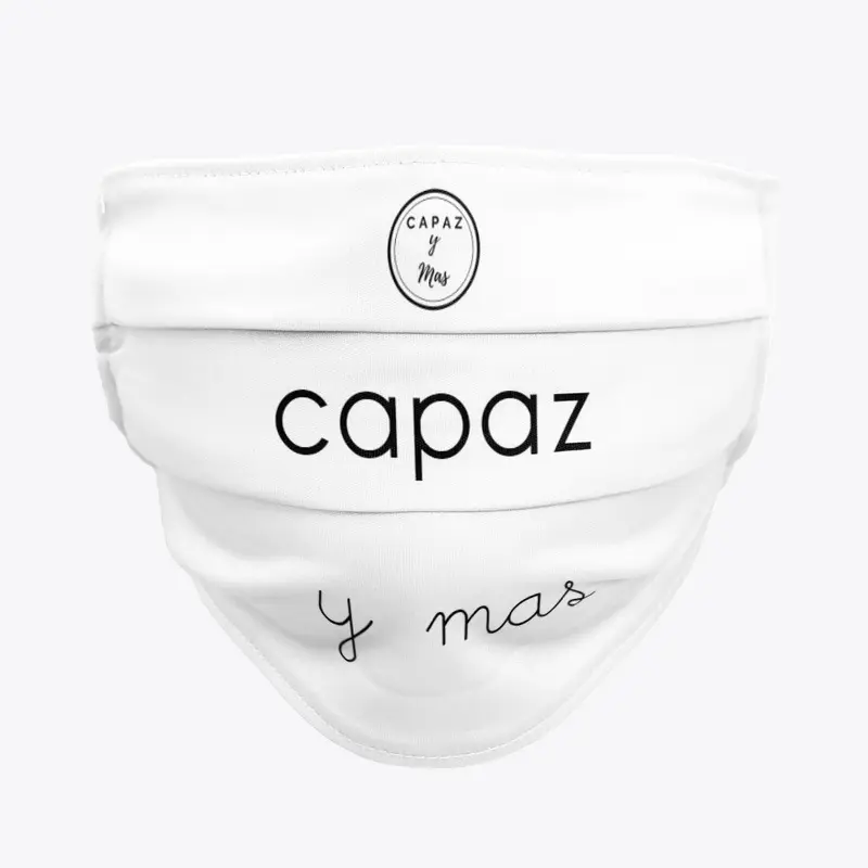 Capaz Y Mas Face Mask (white)